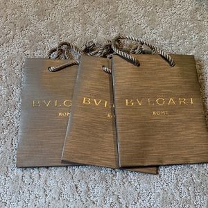 3 small Bvlgari bags never used